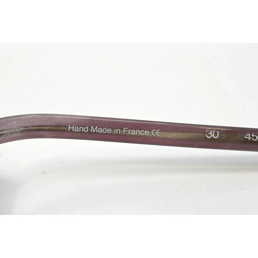 Beausoleil Eyeglasses Frames Womens Purple Rectangle Hand Made In France 50-15